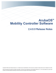 ArubaOS 2.4.0.0 Release Notes