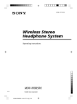 Wireless Stereo Headphone System