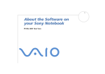 About the Software on your Sony Notebook