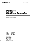 Portable MiniDisc Recorder