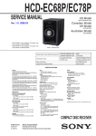 HCD-EC68P/EC78P