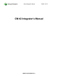 CM42 Integrators Manual C - Sierra Wireless, Inc. :: File Archive