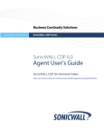 SonicWALL CDP 6.0 Agent User`s Guide