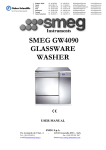 smeg gw4090 glassware washer user manual