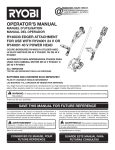 opERAToR`S MANUAl