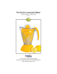 The Perfect Lemonade Maker