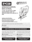 OPERATOR`S MANUAL - toolboy`s Corner: Ryobi 18v Tools