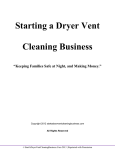 Starting a Dryer Vent Cleaning Business “Keeping Families Safe at