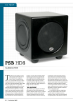 PSB HD8 Subwoofer Review and Test