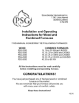 PSG PSG 4000 Oil Manual