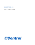mControl V3 Quick Start Guide
