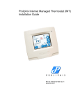 Proliphix Internet Managed Thermostat (IMT) Installation Guide