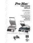 Two Sided Grills 230V
