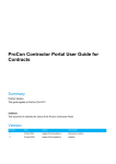 ProCon Contractor Portal User Guide for Contracts