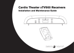 Cardio Theater xTV900 Receivers - Installation and Maintenance