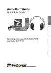 AudioBox™ Studio Quick Start Guide English