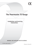 TE Powrmaster Installation Manual Issue 4 February 2006