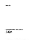 Precor C954, C956 Treadmill Operation Manual