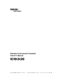 Standard Commercial Treadmill Owner`s Manual