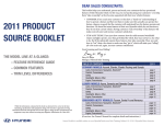 2011 product source booklet - HyundaiProductInformation.com