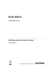 GDM-8300 Series Excel Add-In Manual