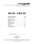 RX-20 / CMX-20 Manual 1998