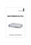 G&D DVIMUX4-DL-PS/2 - Guntermann und Drunck GmbH