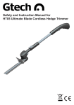 Safety and Instruction Manual for HT05 Ultimate Blade