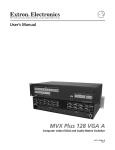 MVX Plus 128 VGA - Extron Electronics