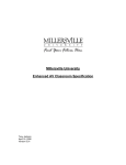Millersville University Enhanced AV Classroom Specification