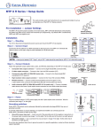 MTP U R Series • Setup Guide