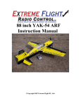 88 inch YAK-54 ARF Instruction Manual