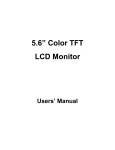 5.6” Color TFT LCD Monitor