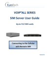VOIP²ALL SERIES SIM Server User Guide
