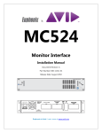 MC524 Monitor Interface Installation Manual