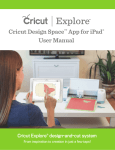 Cricut Design Space™ App for iPad® User Manual