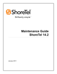 ShoreTel 14.2 Maintenance Guide