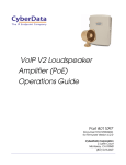 Operations Guide - CyberData Corporation