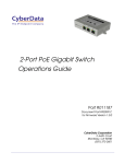 2-Port PoE Gigabit Switch Operations Guide