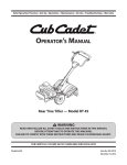 OPERATORTS MANUAL