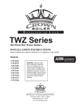 Crown TWZ Installation Instructions