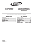 Top-Loading Washer Use and Care Guide Laveuse à