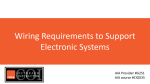 Wiring Requirements to Support Electronic