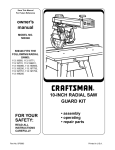 Safety - Radial Arm Saw Recall