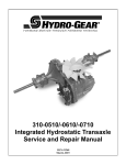 310-0510/-0610/-0710 Integrated Hydrostatic Transaxle - Hydro-Gear