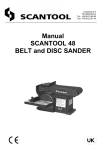 Manual SCANTOOL 48 BELT and DISC SANDER