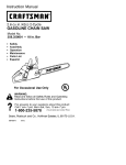 Instruction Manual GASOLINE CHAIN SAW • 1-800