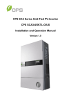 CPS 3-6kW User Manual - Chint Power Systems North America