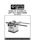 CX205-10” & CX206-12” LEFT TILT TABLE SAWS