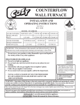 COUNTERFLOW WALL FURNACE